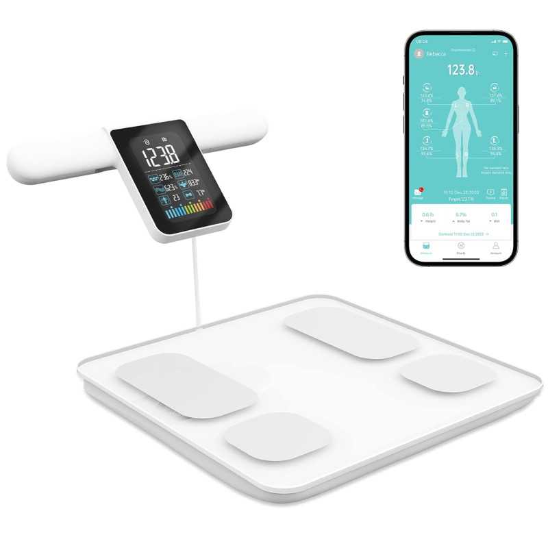 EXTRALINK SMARTLIFE WAGA ŁAZIENKOWA Z ANALIZĄ SKŁADU CIAŁA BIAŁA K-201 - Imagem 2