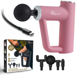 Extralink Massage Gun Mini Rosa | Pistola de massagem | 4...