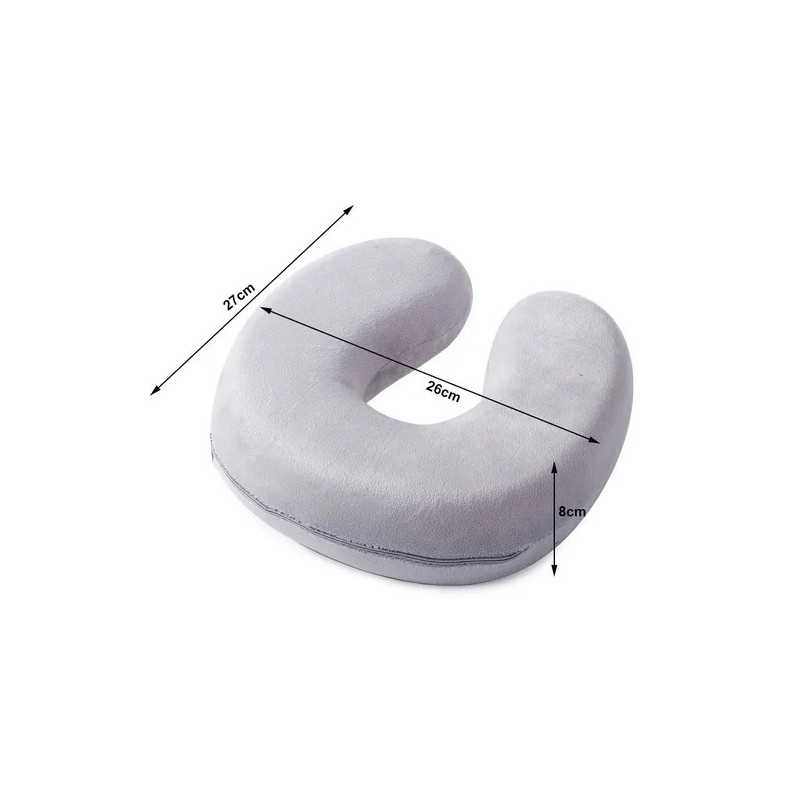 Extralink Seyahat Yastığı, Boyun Rolü, Gri, Seyahat - Görsel 3