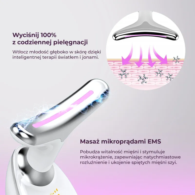 STAY BEAUTY ELEKTRYCZNY MASAŻER DO SZYI S8 - Изображение 6