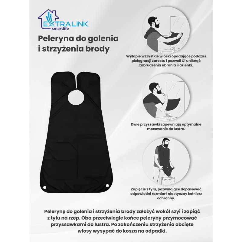 Extralink | Beard Shaving Cape | White
