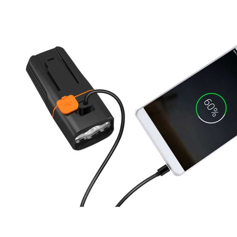 Juego de Luces para Bicicleta Extralink, Delantera y Trasera LED USB - Imagen 7