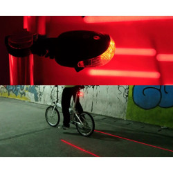 Luces traseras para bicicleta Extralink, láser de 5 LED que marca líneas - Imagen 9