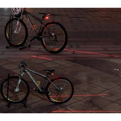 Lanterna Traseira para Bicicleta Extralink, Laser 5 LED que Delimita Linhas - Imagem 10