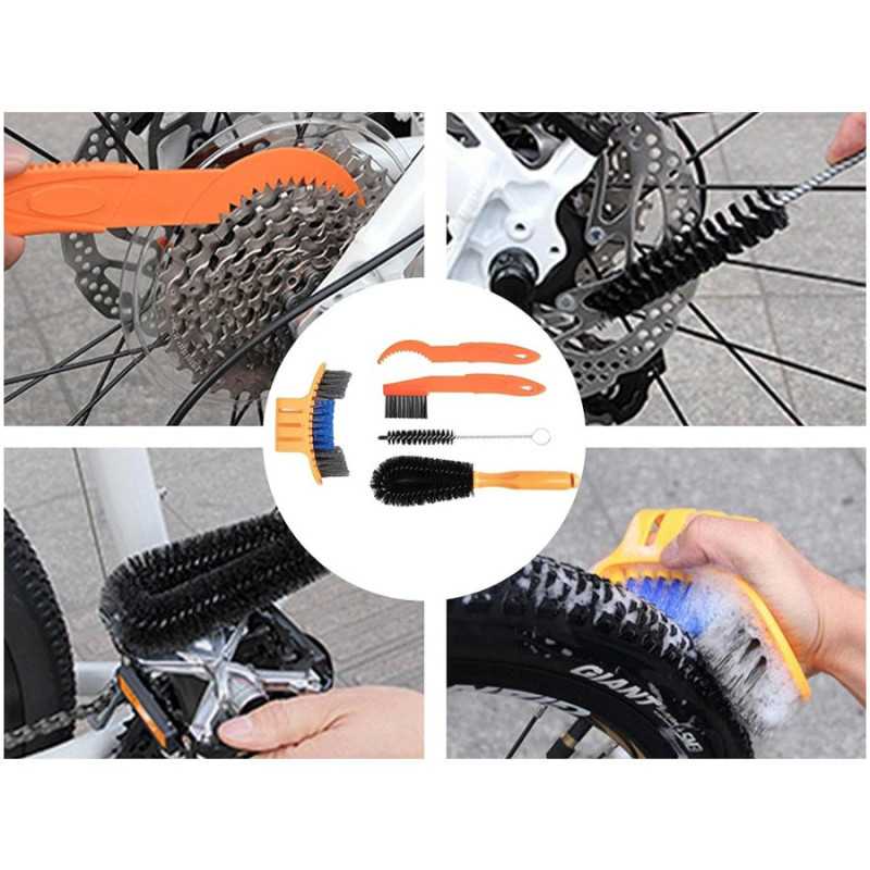 Kit de Limpieza de Bicicleta Extralink, Cuidado de Cadena y Mantenimiento de Neumáticos - Imagen 3