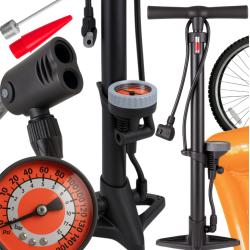 Extralink | Bomba para bicicleta y coche | con manómetro - Imagen 2