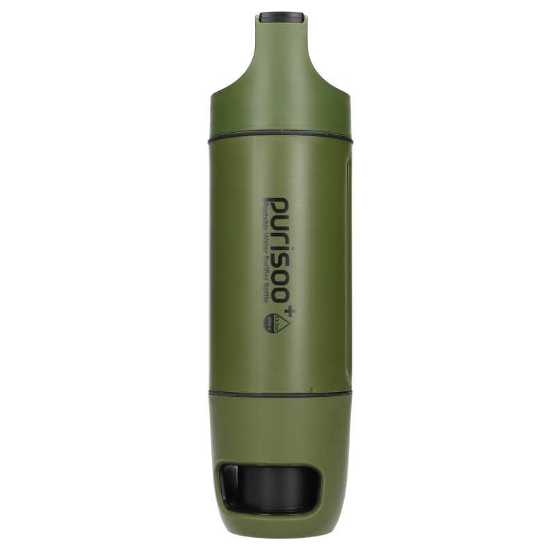 Purisoo+ Grün | Flasche mit Filtersystem | mit Pumpe, 400ml, UF + ACF Filter - Bild 3