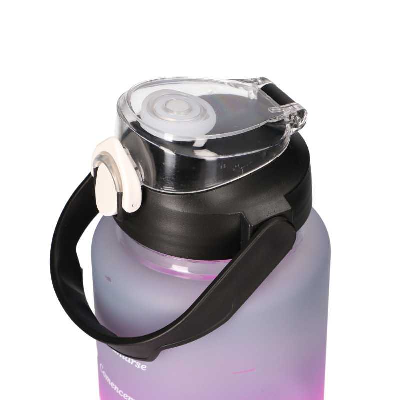 EXTRALINK BIDON MOTYWACYJNY 3W1 ZESTAW RÓŻOWY-CZARNY 2000ML+900ML+300ML - Imagem 3