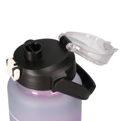 EXTRALINK BIDON MOTYWACYJNY 3W1 ZESTAW RÓŻOWY-CZARNY 2000ML+900ML+300ML - Imagem 4