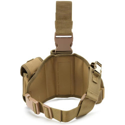 Extralink Military Modular Tactical Thigh Panel with Pistol Holster Molle ASG MIL-1118 - Image 2