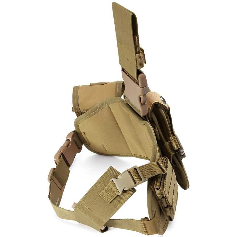 Extralink Panel Táctico Modular Militar para Muslo con Retenedor de Pistola Molle ASG MIL-1118 - Imagen 4