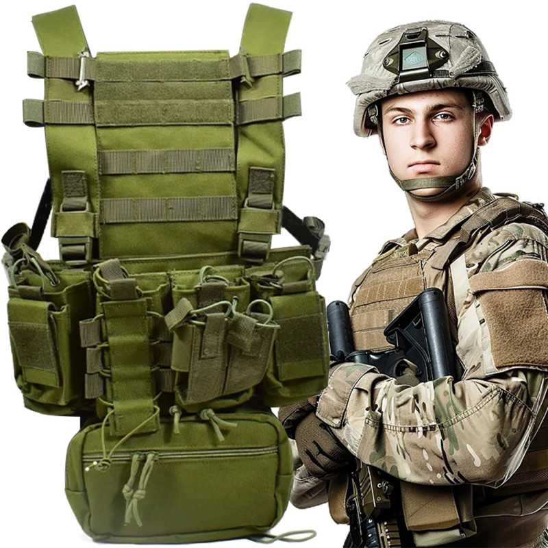 Extralink Askeri Taktik Yelek Molle Koruyucu Airsoft ASG MIL-1122 - Görsel 3