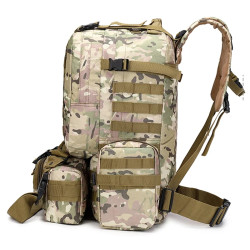 Extralink Mochila táctica militar 4 en 1 para escolares 50L mil-669 - Imagen 3