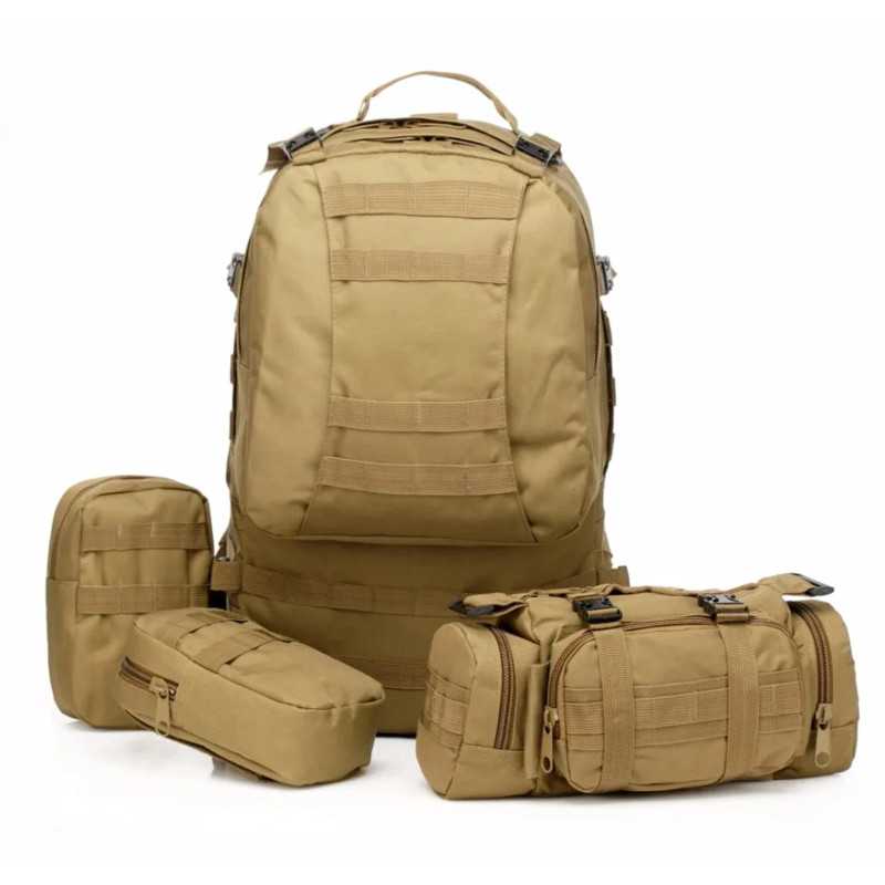 Extralink Military Backpack Tactical 4-in-1 School Travel Survival Bag 50L MIL-668 - Image 3