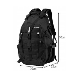 Mochila táctica/militar negra Extralink - Imagen 3