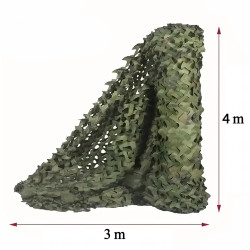 Red de Camuflaje Black Forest, Camuflaje Militar Jardín 3x4m - Imagen 3