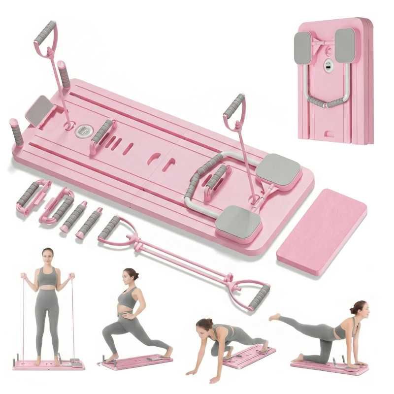 Extralink | Tavola per pilates | rosa, reformer per esercizi addominali, flessioni