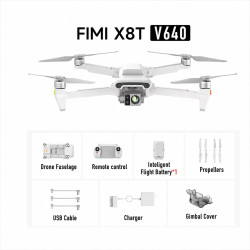 FIMI X8T V640 Basic | Dron | cámara termográfica, 1x batería, 4K, GPS, alcance hasta 20km - Imagen 7