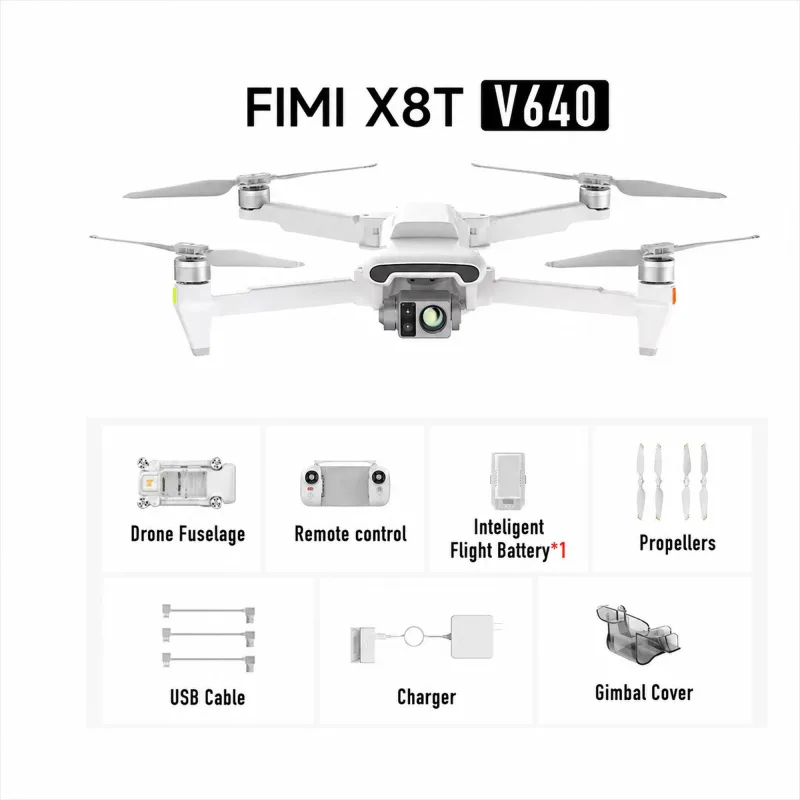 FIMI X8T V640 Basic | Dron | kamera termowizyjna, 1x bateria, 4K, GPS, zasięg do 20km - Zdjęcie 7