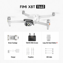 FIMI X8T V640 Standard + Kontrolcü TX20 | Drone | termal kamera, 1x batarya, 4K, GPS, menzil 20km'ye kadar - Görsel 7