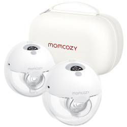MOMCOZY M5 WEARABLE BREAST PUMP GREY DOUBLE PACKS