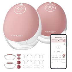 Extractor de Leche Eléctrico Doble Momcozy M9 Rojo, 150ml - Imagen 2