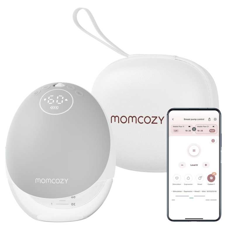 Extractora de Leche Eléctrica Momcozy M9 Individual Gris, 150ml - Imagen 3