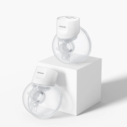 Odstavňovač ml&eacute;ka Momcozy S12 Pro Dvojit&yacute; B&iacute;l&yacute;, 180ml
