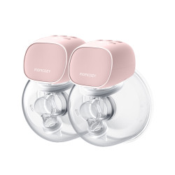 Bomba de leite el&eacute;trica dupla Momcozy S9 Pro rosa, 180ml
