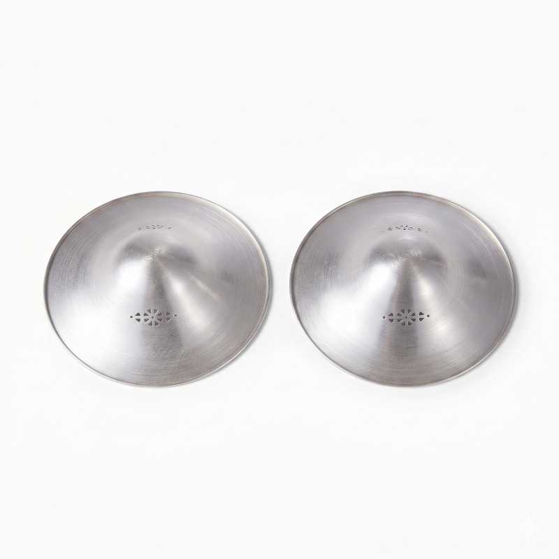 MOMCOZY NS005 999 SILVER NURSING SHIELD 45MM 2 PCS REGULAR