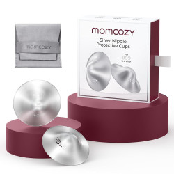 MOMCOZY NS005 999 SILVER NURSING SHIELD 55MM 2 PCS XL