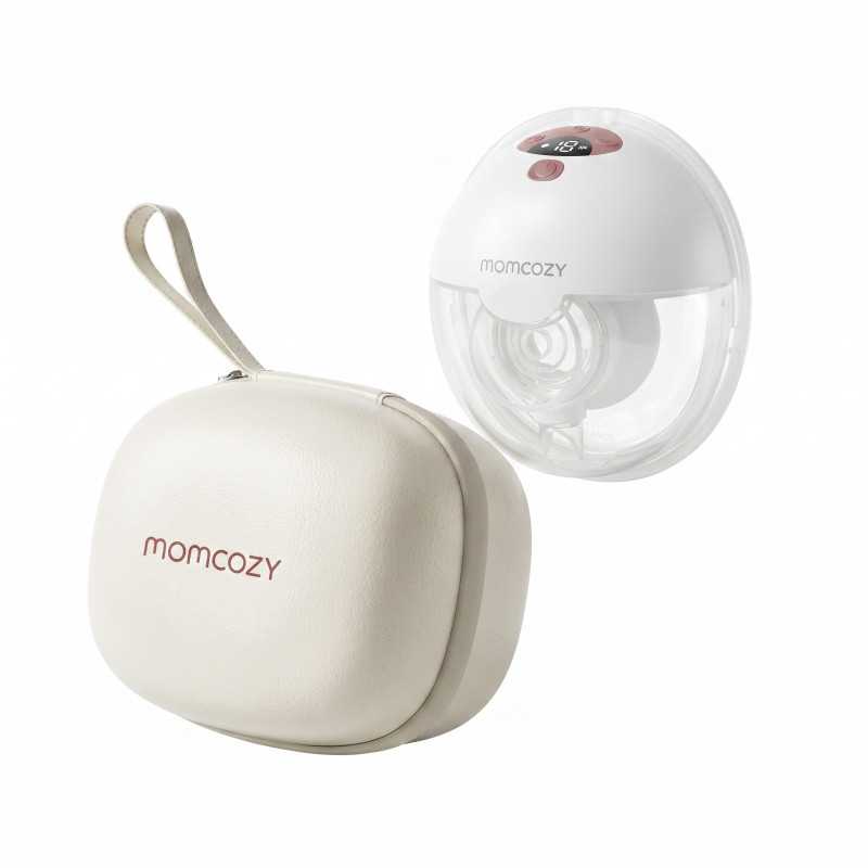 MOMCOZY M5 SMART WEARABLE BREAST PUMP – UPGRADED WITH APP CONTROL RED SINGLE PACK