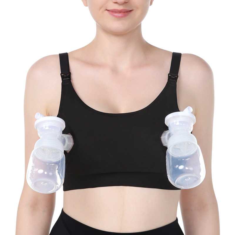 MOMCOZY YN08 HANDS-FREE PUMPING BRA BLACK S