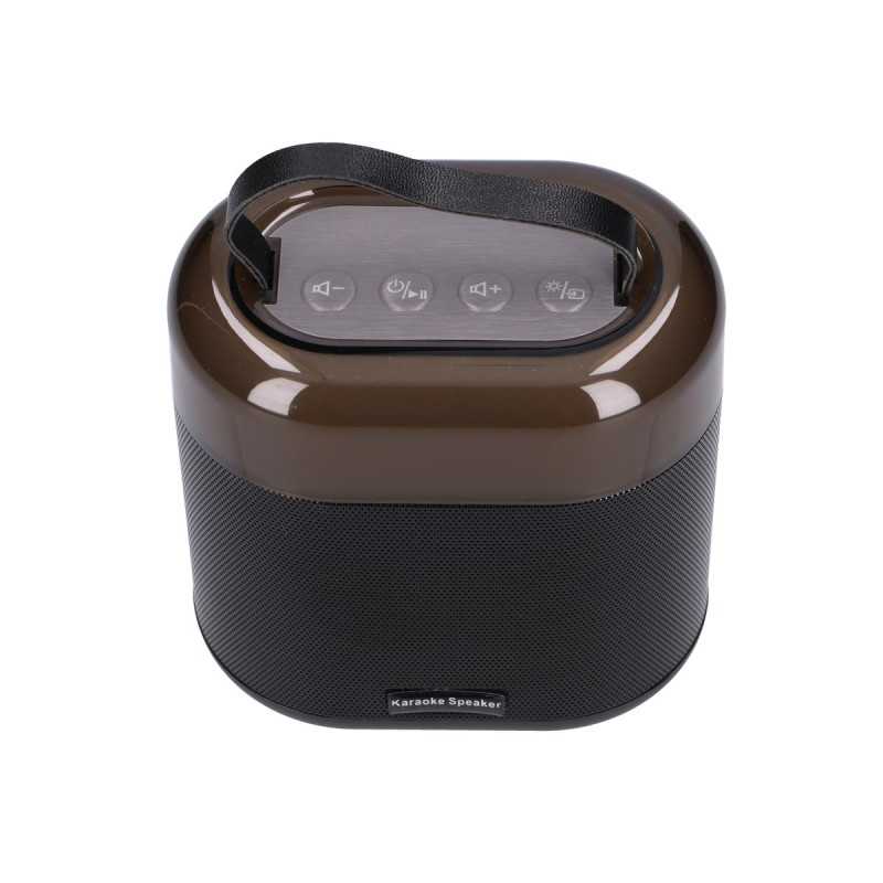Extralink Kinder Karaoke Set LED Lautsprecher 1x Mic Schwarz, Bluetooth, AUX, Micro-SD-Kartensteckplatz, RGB-Beleuchtung - Bild 4