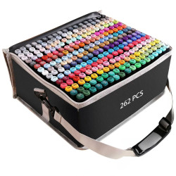 Extralink | Juego de marcadores de alcohol | 262 colores,...
