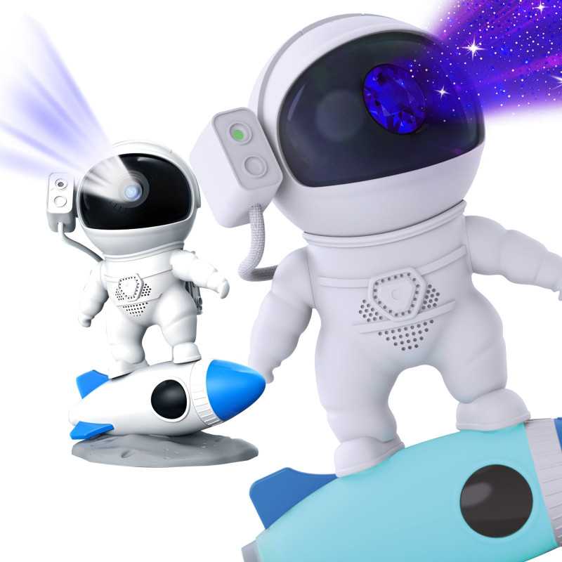Night Light, Projector, Glowing Rocket Extralink Home Star Projector with Rocket and Slides, for Kids, Astronaut - Image 2