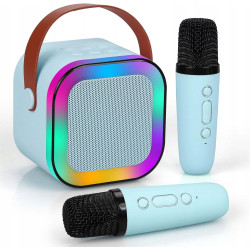 Extralink Kids Mini Karaoke LED Speaker 2x Mic Azul |...