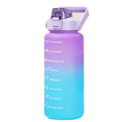 Extralink | Garrafa motivacional | garrafa de água, 2000ml, roxa e azul, BUT-992 - Imagem 3