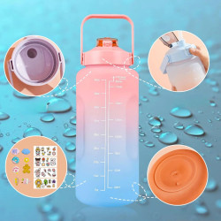 Extralink | Motivational Bottle | water bottle, 2000ml, green-purple, BUT-190 - Image 3