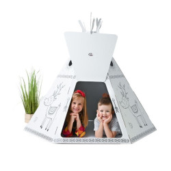 Brinquedo criativo para montar e colorir tipi