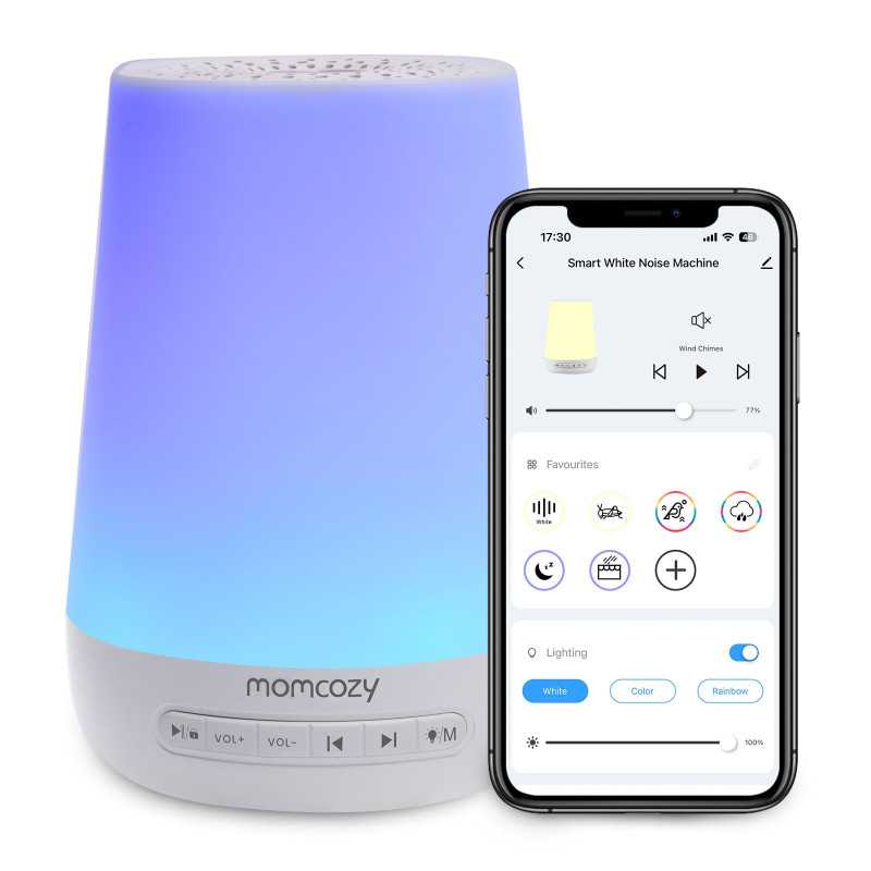 Momcozy WN02 | White Noise LED Lamp | Wi-Fi, Alexa, USB-C - Image 3