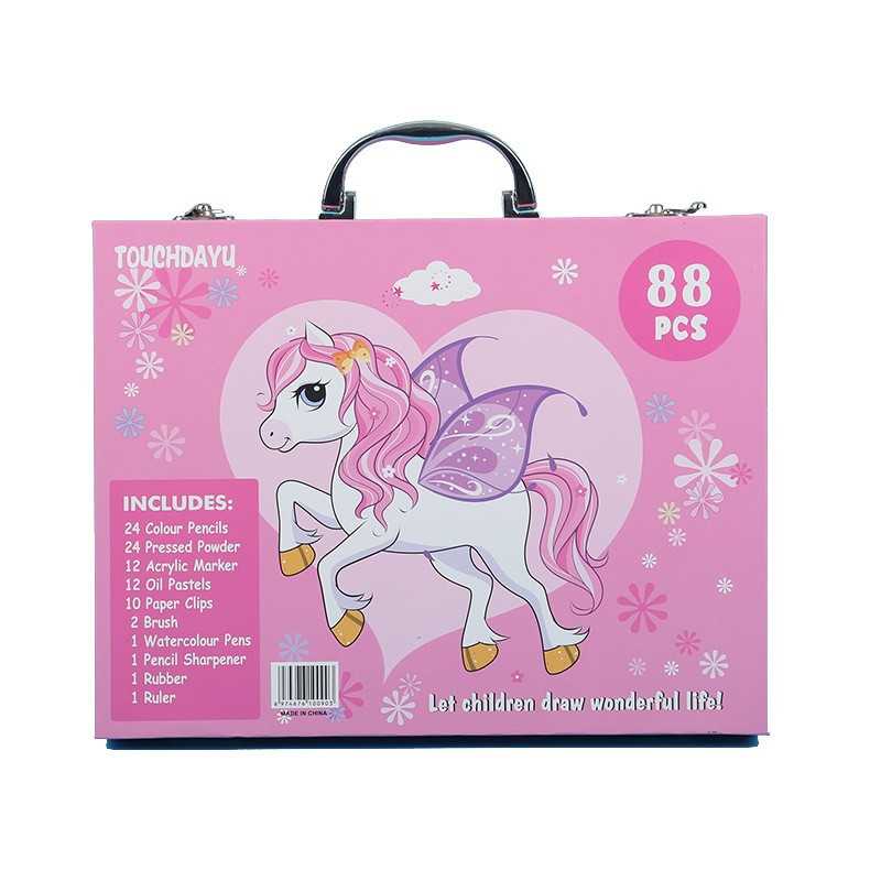 Extralink Art Set for Painting, Pink Unicorn with 88 Pieces - Image 2