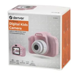 Denver KCA-1330 MK2 Růžový Dětský digitální fotoaparát 2" LCD displej, 400mAh baterie