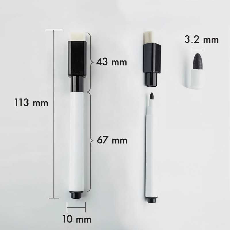 Extralink Marker Set, Whiteboard Markers 8 Colors 8 Pieces - Image 6
