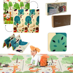 Alfombrilla de juegos educativa reversible Extralink,...