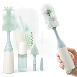 MOMCOZY LS002 PUSH-PRESS DESIGN BOTTLE BRUSH KIT GREEN