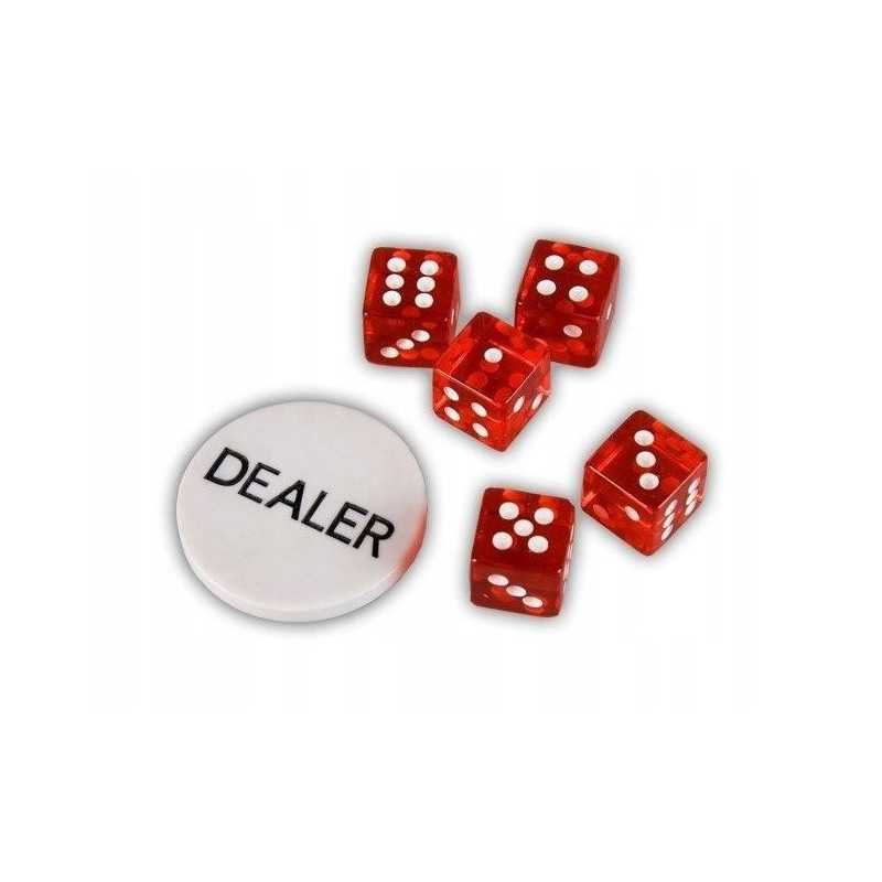 Extralink | Pokerová sada Premium | 300 žetonů, 2 balíčky karet, kostky, kufřík - Obrázek 7