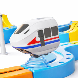EXTRALINK TOYS ZESTAW TORÓW MAGNETYCZNYCH KOLEJKA MAGNETYCZNA MAGNETIC LEVITATION (150 SZT.) - Imagem 5