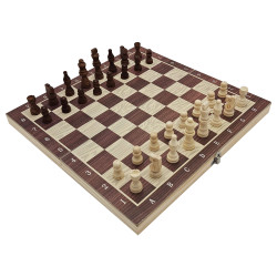 EXTRALINK TOYS DREWNIANE SZACHY 3W1 WARCABY + SZACHY+ TRYKTRAK - Imagem 2