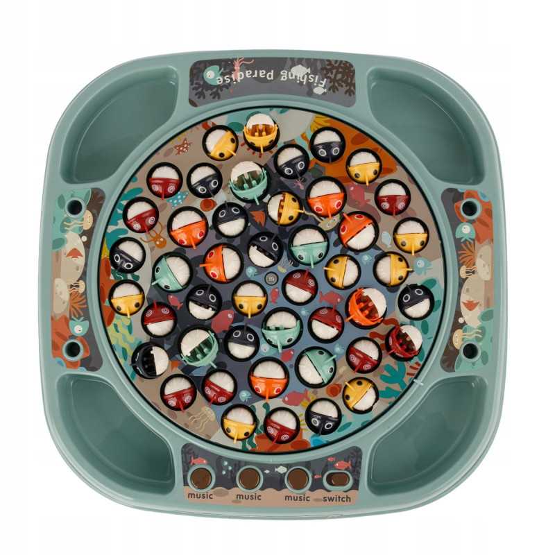 EXTRALINK TOYS GRA ŁOWIENIE RYBEK ZRĘCZNOŚCIOWA RYBKI DO ŁOWIENIA 45 SZT + 4 WĘDKI MUZYKA - Obrázek 2